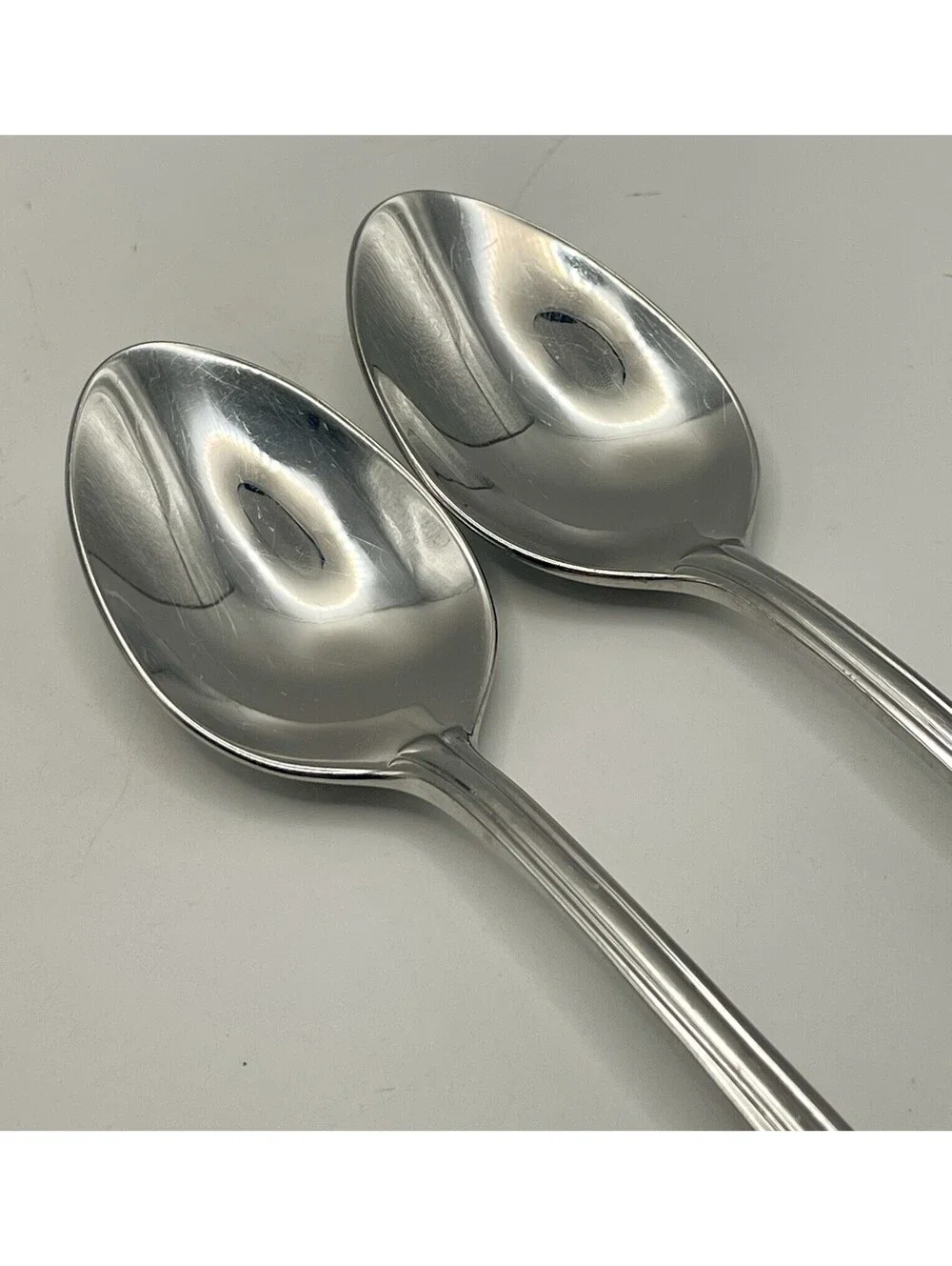 (2) Gorham TRILOGY Stainless 18/8 Teaspoon Lot ~ 6.25”